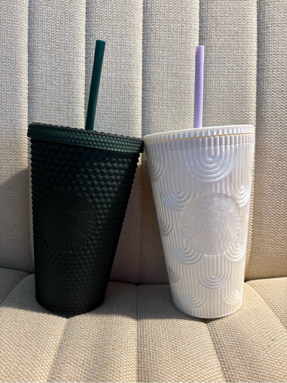 2 Starbucks insulated straw cups